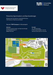 Anfahrt Standort TUM Campus im Olympiapark