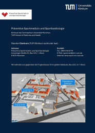 Anfahrt Standort Zentrum TUM Klinikum rechts der Isar